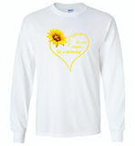 Sunflower heart Jesus it's not religion it's a relationship - Gildan Long Sleeve T-Shirt