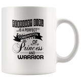 February Girl Is A Perfect Combination Of Princess And Warrior Birthday Gift White Coffee Mug