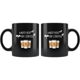 Mother of coffee dragon, coffee lover black coffee mug