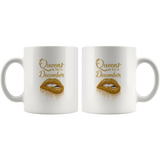 Queens are born in December birthday gift white coffee mug