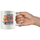 You Are A Great Father Of The Bride Terrific Handsome Fantastic Fathers Day Gift White Coffee Mug
