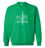 A girl has no name design - Gildan Crewneck Sweatshirt