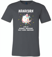 Nanacorn like a normal grandma only more awesome - Canvas Unisex USA Shirt