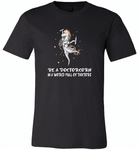 Be a doctorcorn in a world full of doctors unicorn funny - Canvas Unisex USA Shirt