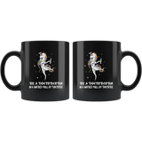 Be a doctorcorn in a world full of doctors unicorn funny black coffee mug