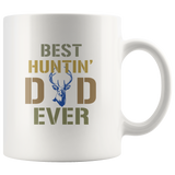 Best huntin' dad ever father's day gift white coffee mugs