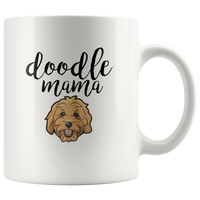 Doodle mama cute dog mother's day gift white coffee mug