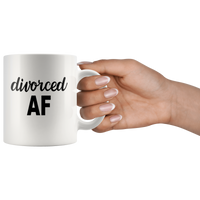 Divorced AF White Coffee Mug