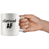 Divorced AF White Coffee Mug