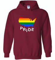 Pride american lgbt gay rainbow - Gildan Heavy Blend Hoodie