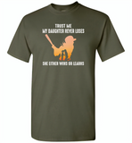 Trust me my daughter never loses she either wins or learns soffball mom mother's day gift - Gildan Short Sleeve T-Shirt