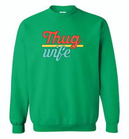 Thug Wife Vintage Classic - Gildan Crewneck Sweatshirt
