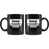 Beer Jeep Funny Drinking Black Coffee Mug