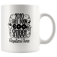 2020 Has Been Boo Sheet Registered Nurse Halloween Gift White Coffee Mug