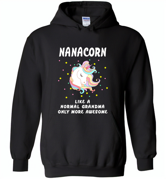 Nanacorn like a normal grandma only more awesome - Gildan Heavy Blend Hoodie