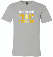 Jeep sisters forever tee, girls love jeep - Canvas Unisex USA Shirt