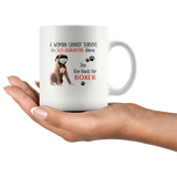 A Woman Can Not Survive On Self Quarantine Alone She Needs Her Boxer 2020 Virus Funny GIft For Dog Lover Women White Coffee Mug
