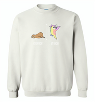 Your mom sloth my mom unicorn, mother's day gift - Gildan Crewneck Sweatshirt