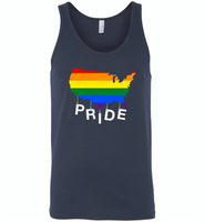 Pride american lgbt gay rainbow - Canvas Unisex Tank