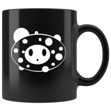 Cute Face Black Coffee Mug
