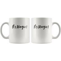 It's magic white coffee mug