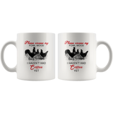 Rooster chicken please excuse my fowl mood I haven't had coffee yet white gift coffee mug