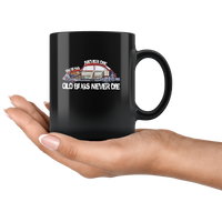 Old Bugs Never Die Black Coffee Mugs