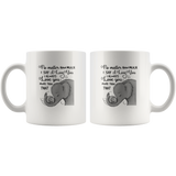 No matter how much I say I always love you more than that elephant mother and baby white coffee mug
