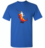Unicorn Cat Riding Lightning T-Rex - Gildan Short Sleeve T-Shirt