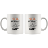 So There's This Girl Who Kinda Stole My Heart She Calls Me Daddy, Father's Day Gift White Coffee Mug