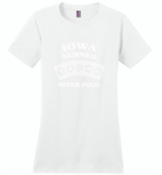Iowa Nurses Never Fold Play Cards - Distric Made Ladies Perfect Weigh Tee