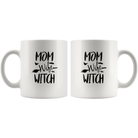 Mom Wife Witch Funny Halloween Gift White Coffee Mug