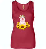 Sunflower pig - Womens Jersey Tank