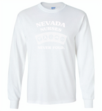 Nevada Nurses Never Fold Play Cards - Gildan Long Sleeve T-Shirt