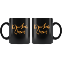 Drunken Queen black Coffee Mug