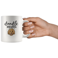 Doodle mama cute dog mother's day gift white coffee mug