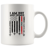 I Am Not Most Women CNA American Flag White Coffee Mug