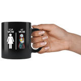 Your mom my mom sally nightmare, mother's day gift black coffee mug