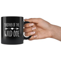 Brother Of The Wild One Black Coffee Mug