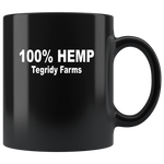 100% Hemp Tegridy Farms Black Coffee Mug