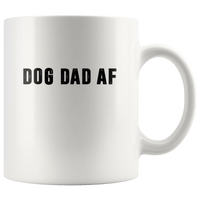 Dog dad af father's day gift white coffee mug