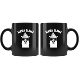 Mama Llama Mother's Day Gift Tee Apparel Awesome Alpaca No Prob Black Coffee Mug