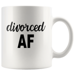 Divorced AF White Coffee Mug