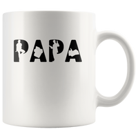Funny Papa reading book father's day gift white coffee mug