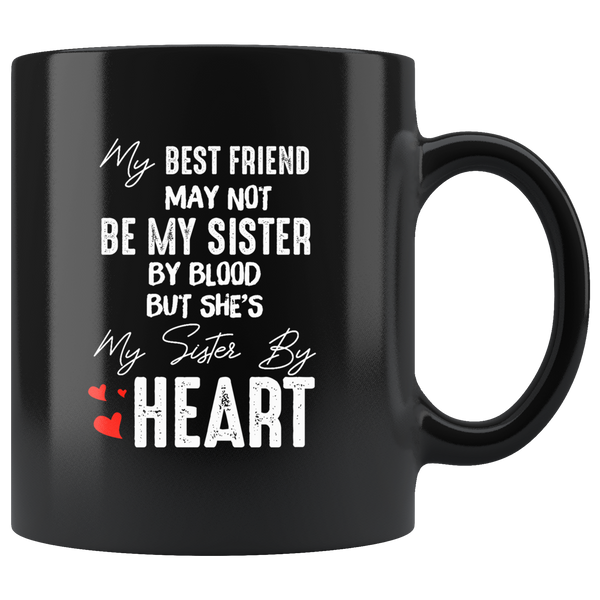 Best Sister Ever Black Coffee Mug
