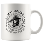 May Woman The Soul Of A Witch The Fire Lioness The Heart Hippie The Mouth Sailor gift white coffee mug