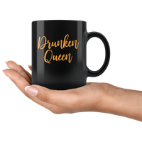 Drunken Queen black Coffee Mug