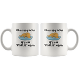 Dog I like to stay in bed it's too peopley outside white gift coffee mug