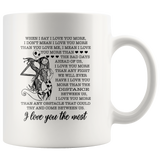 When I Say I Love You The Most Jack Valentine Day Gift Sally Whtie Coffee Mug