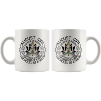 August Girl The Soul Of A Gypsy Fire Lioness Heart Hippie Mouth Sailor Birthday White Coffee Mug